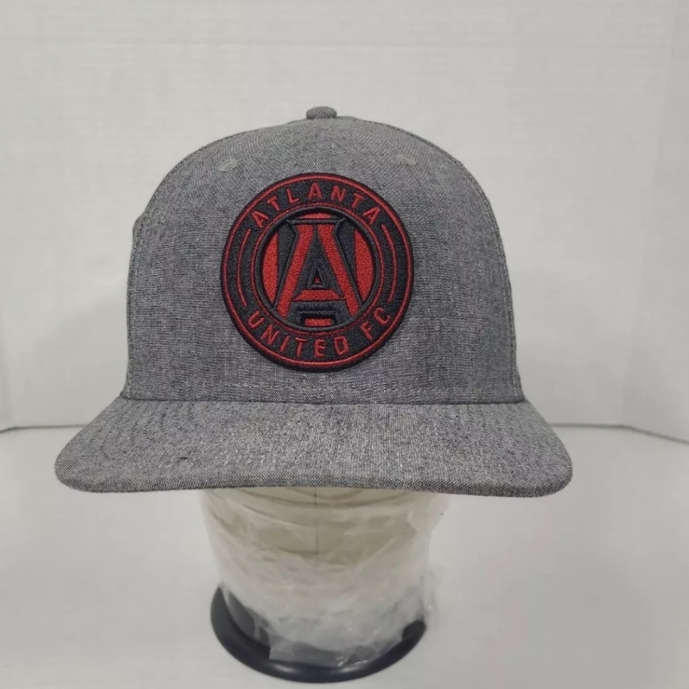 Atlanta‎ United FC MLS Soccer Patch Snapback Gray Fanatics Cap Hat